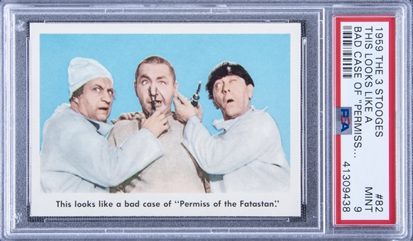1959 Fleer "Three Stooges" #82 "This Looks Like A… " – PSA MINT 9